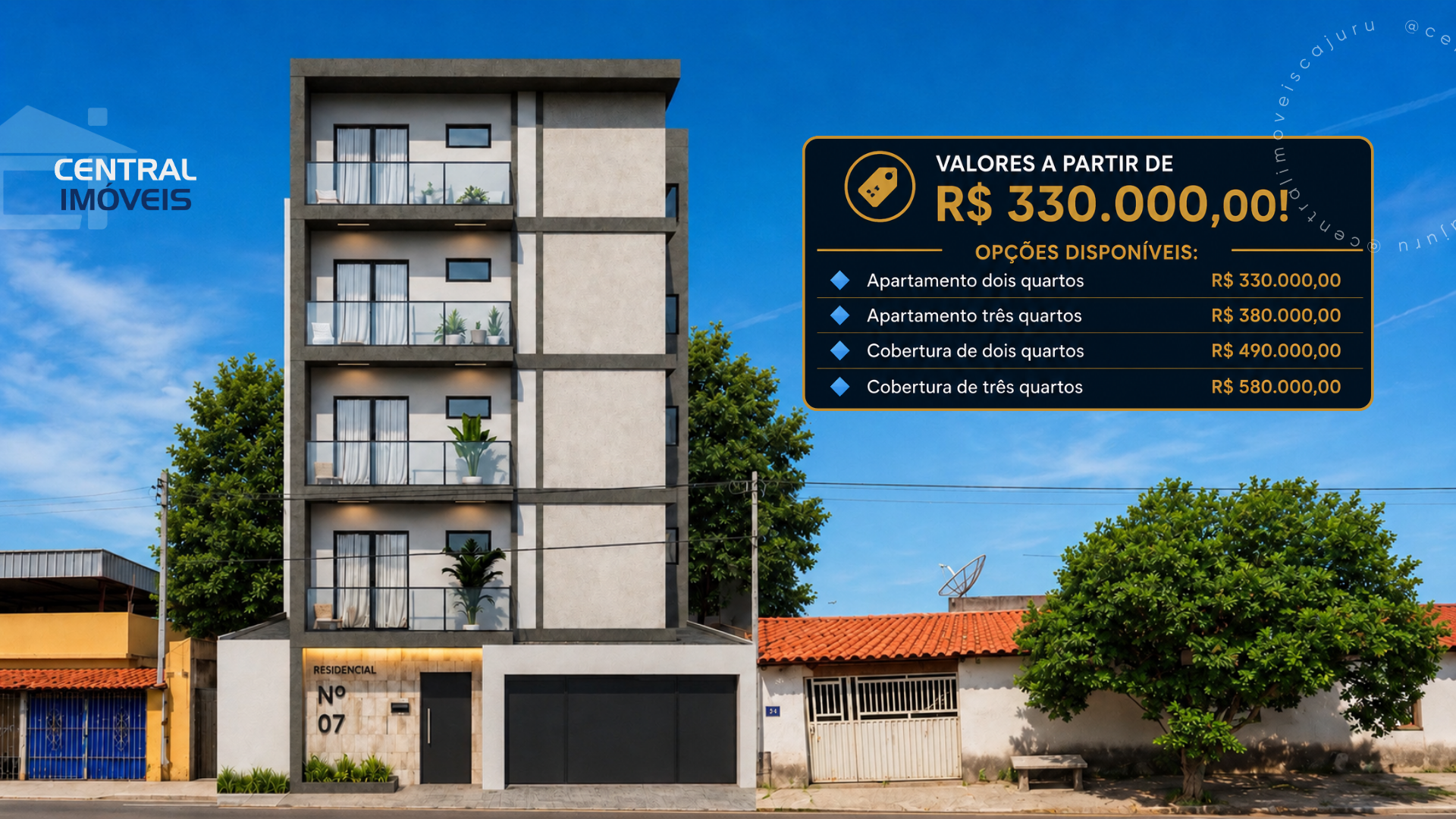 Apartamentos a partir de R$330.000,00